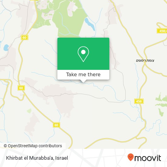 Khirbat el Murabba‘a map