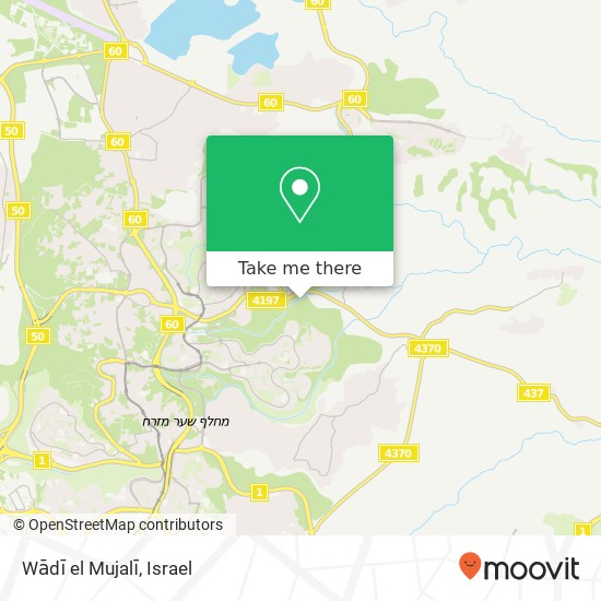 Wādī el Mujalī map