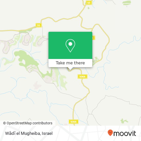 Карта Wādī el Mugheiba