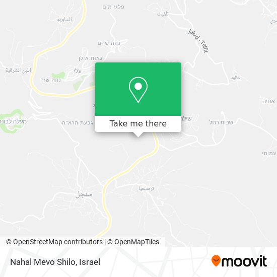 Nahal Mevo Shilo map