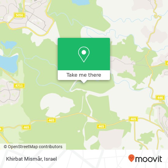 Khirbat Mismār map