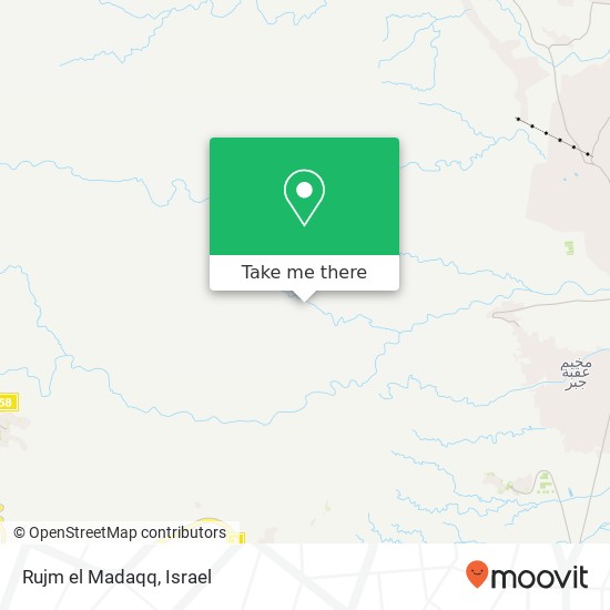 Карта Rujm el Madaqq