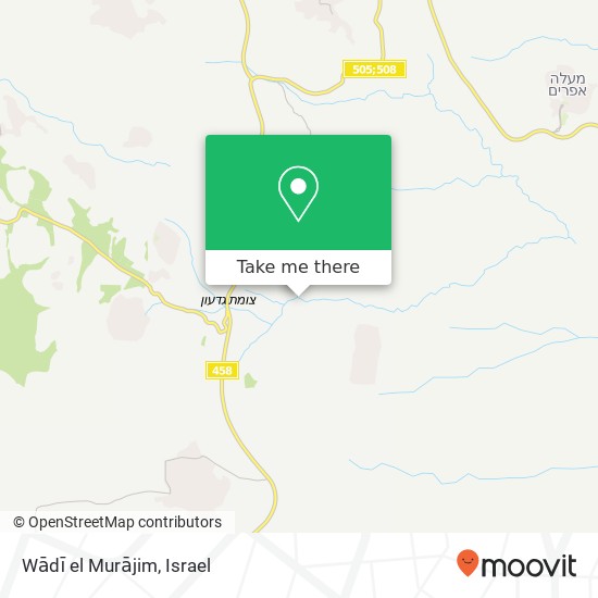 Wādī el Murājim map