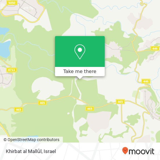 Khirbat al Mallūl map