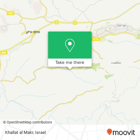 Карта Khallat al Makr
