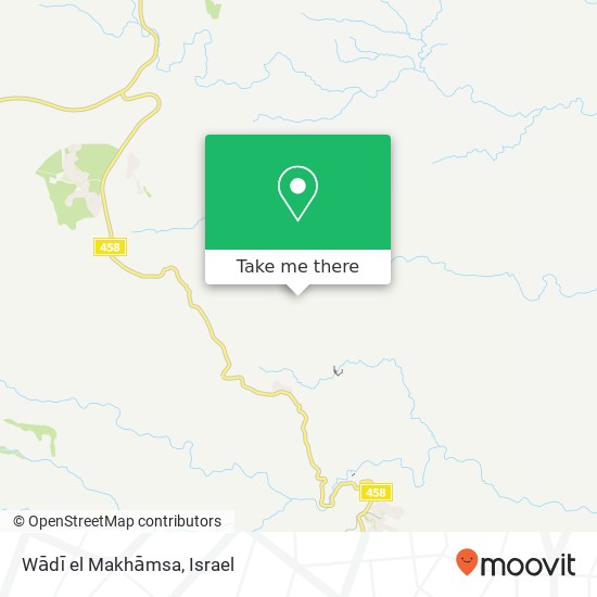 Wādī el Makhāmsa map