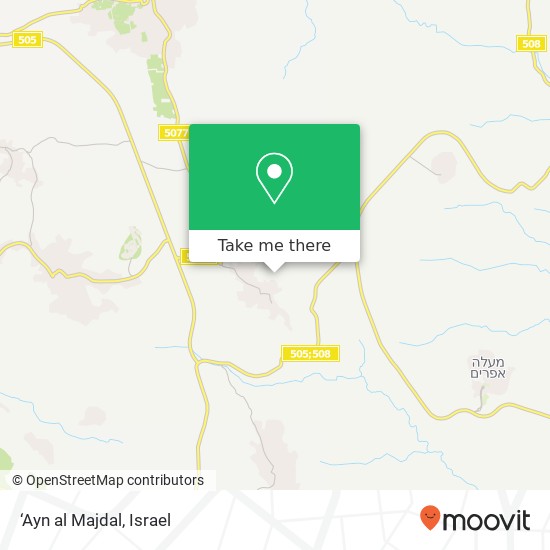 Карта ‘Ayn al Majdal