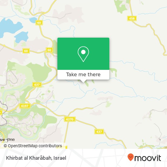 Khirbat al Kharābah map