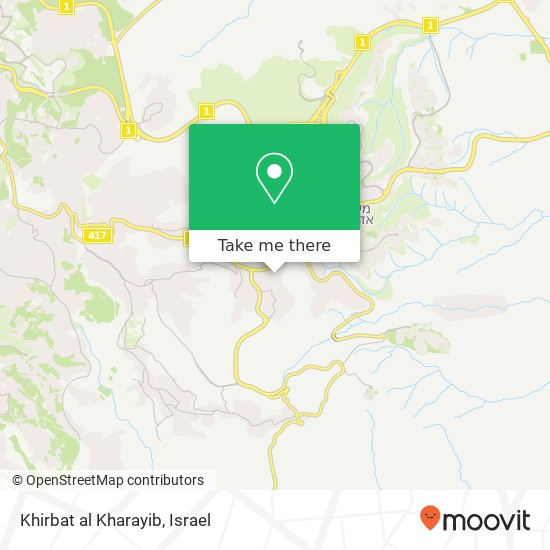 Khirbat al Kharayib map