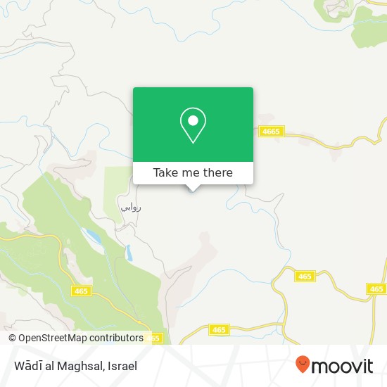 Карта Wādī al Maghsal