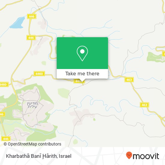 Kharbathā Banī Ḩārith map