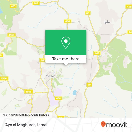 Карта ‘Ayn al Maghārah