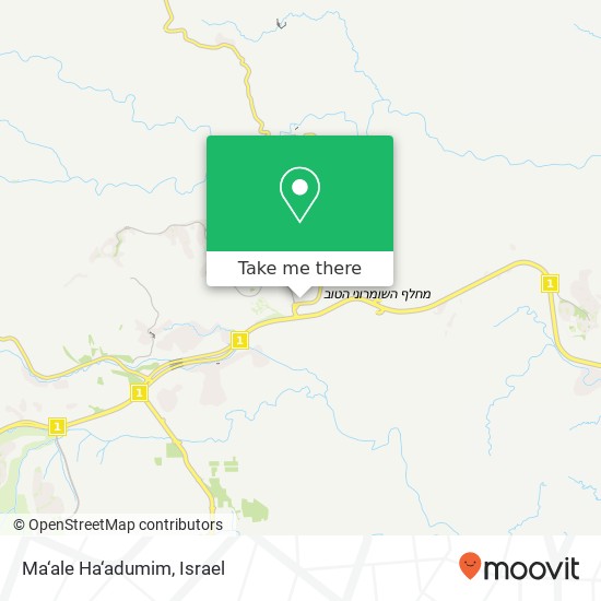 Ma‘ale Ha‘adumim map