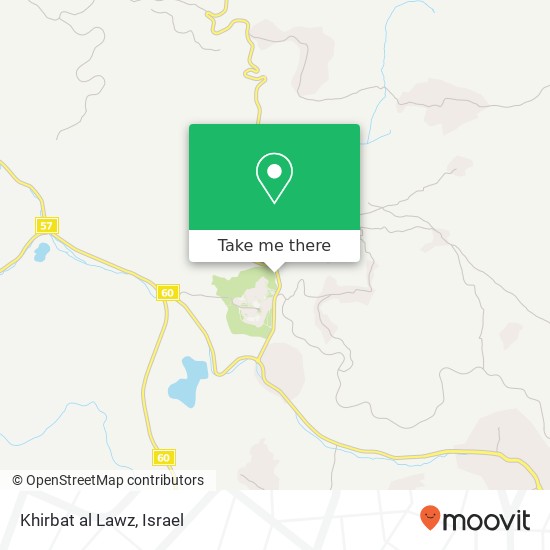 Карта Khirbat al Lawz