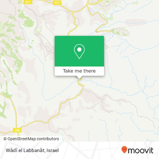 Wādī el Labbanāt map