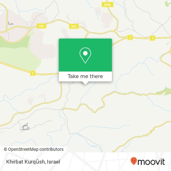 Khirbat Kurqūsh map