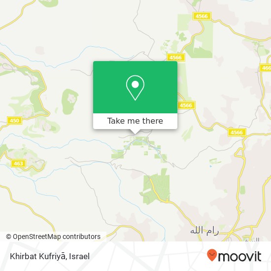 Khirbat Kufriyā map