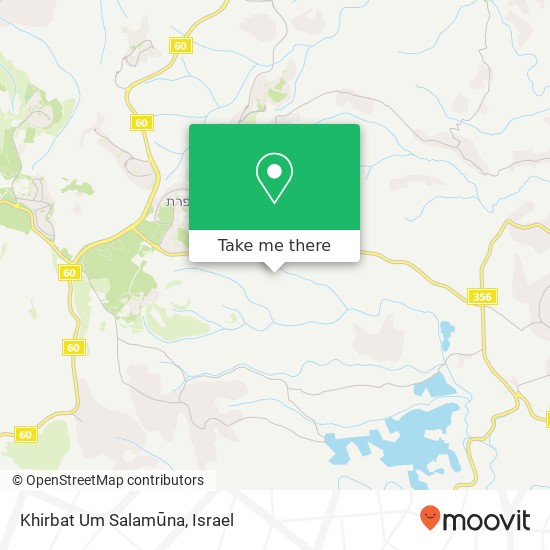 Карта Khirbat Um Salamūna