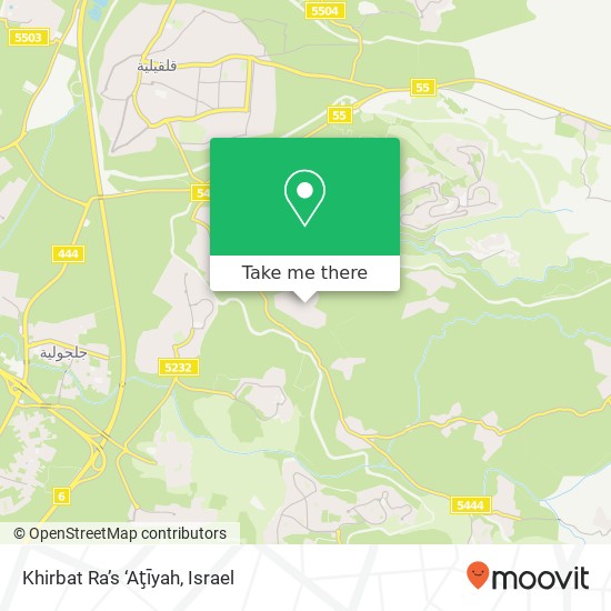 Khirbat Ra’s ‘Aţīyah map