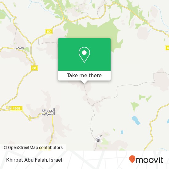 Карта Khirbet Abū Falāh