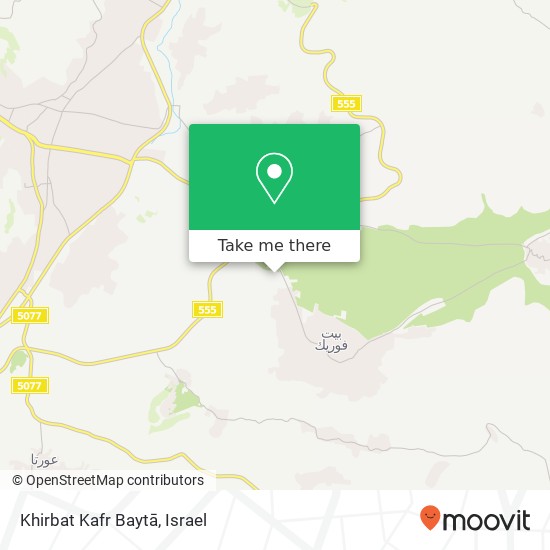 Карта Khirbat Kafr Baytā
