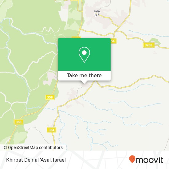 Карта Khirbat Deir al ‘Asal