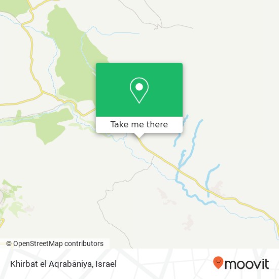 Карта Khirbat el Aqrabāniya