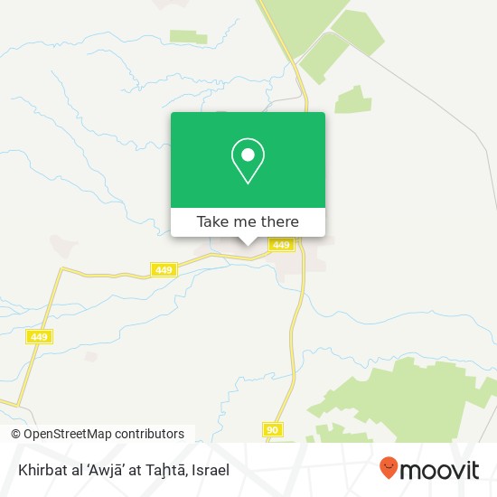 Khirbat al ‘Awjā’ at Taḩtā map