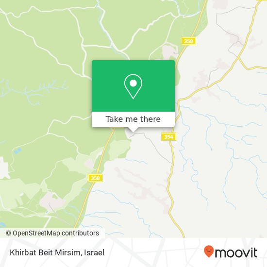 Карта Khirbat Beit Mirsim