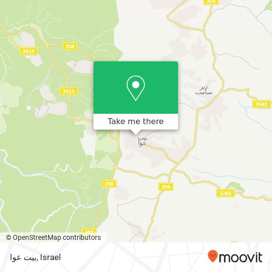 بيت عوا map