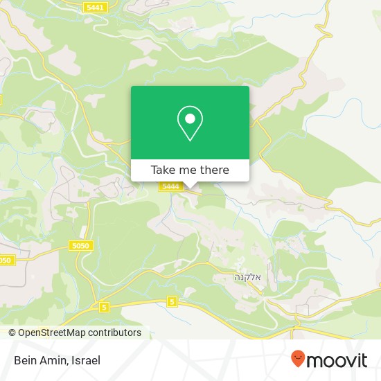 Карта Bein Amin