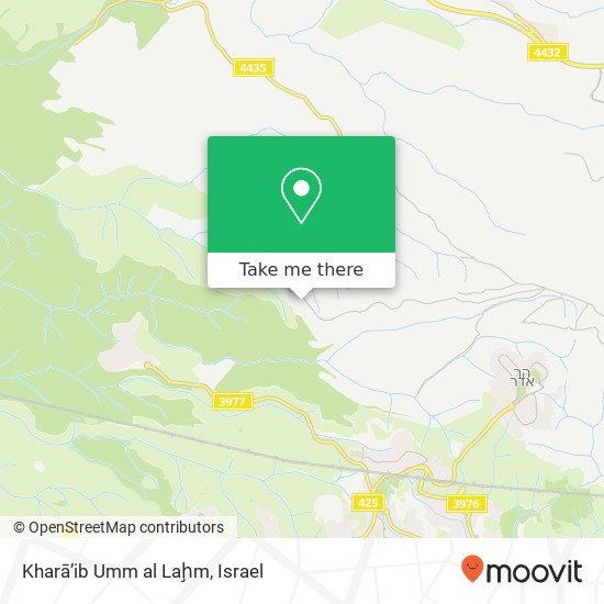Kharā’ib Umm al Laḩm map