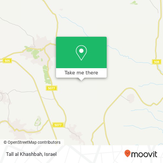 Карта Tall al Khashbah