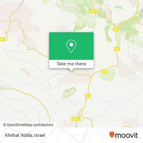 Карта Khirbat ‘Aṣīda