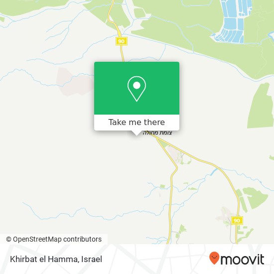 Карта Khirbat el Hamma