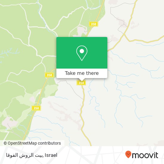 بيت الروش الفوقا map