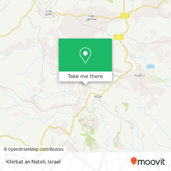 Khirbat an Natsh map