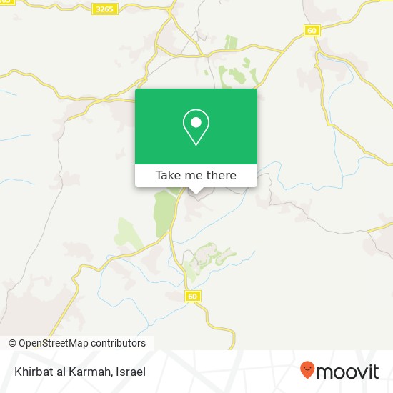 Карта Khirbat al Karmah
