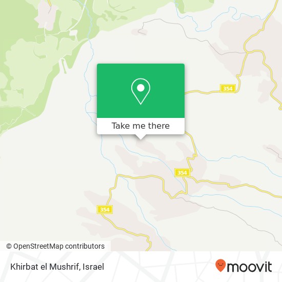 Khirbat el Mushrif map