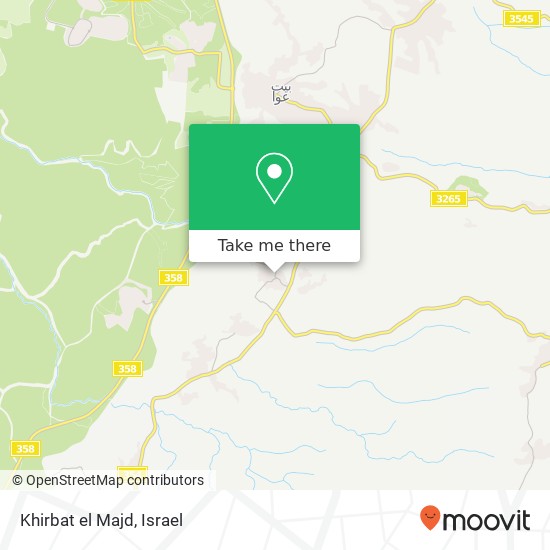Карта Khirbat el Majd