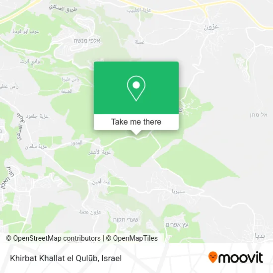Карта Khirbat Khallat el Qulūb