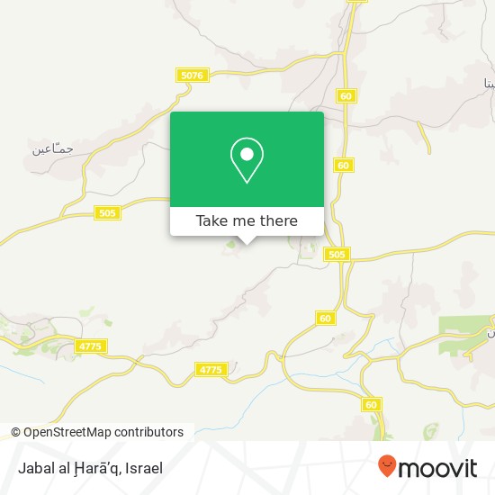 Карта Jabal al Ḩarā’q