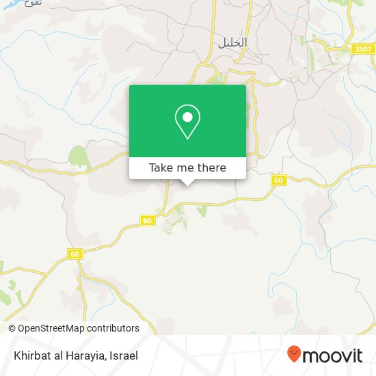 Карта Khirbat al Harayia