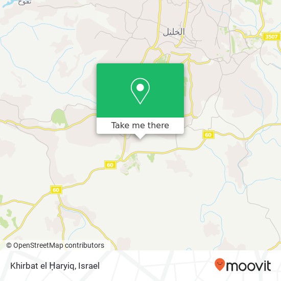 Карта Khirbat el Ḥaryiq