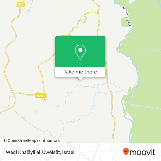 Wadi Khalāyil el ‘Uweisāt map