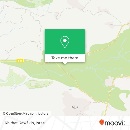 Khirbat Kawākib map