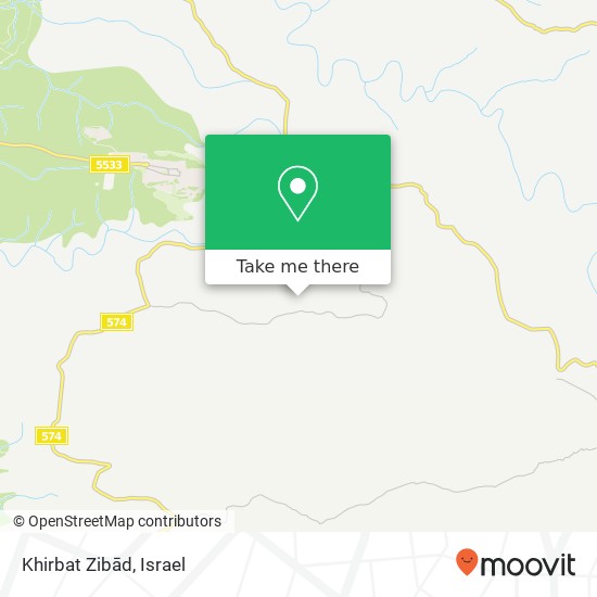 Карта Khirbat Zibād