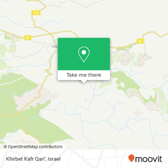 Карта Khirbet Kafr Qari‘