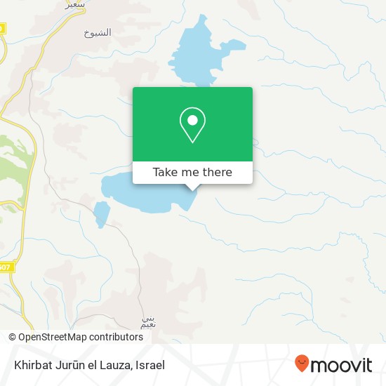 Khirbat Jurūn el Lauza map