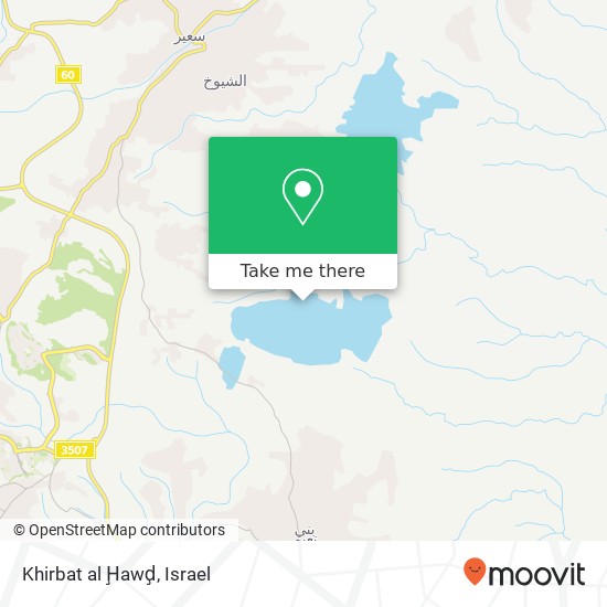 Khirbat al Ḩawḑ map